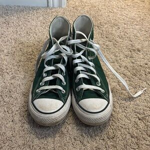 Dark Green Converse All Stars size 6.5 women’s